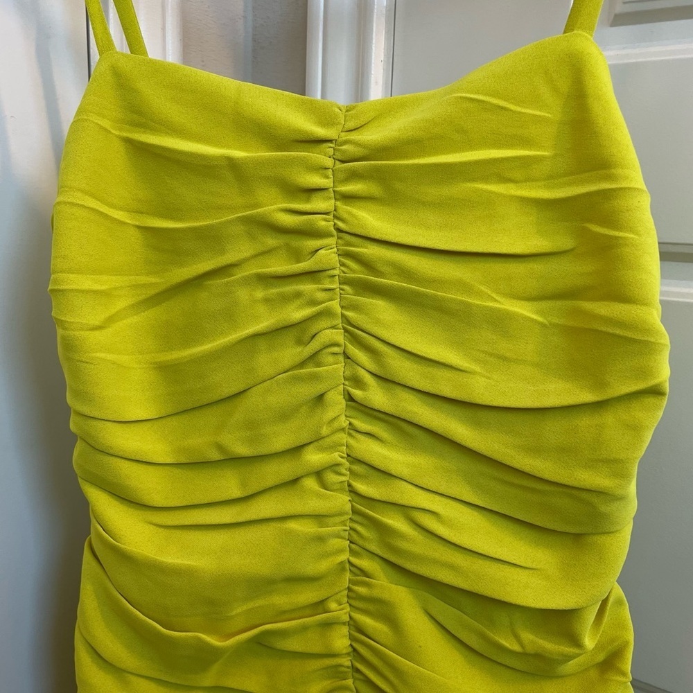 Sophie Rue Spaghetti Strap Ruched Dress Size Small - Picture 2 of 6